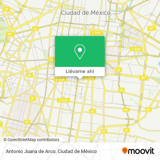 Mapa de Antonio Juana de Arco