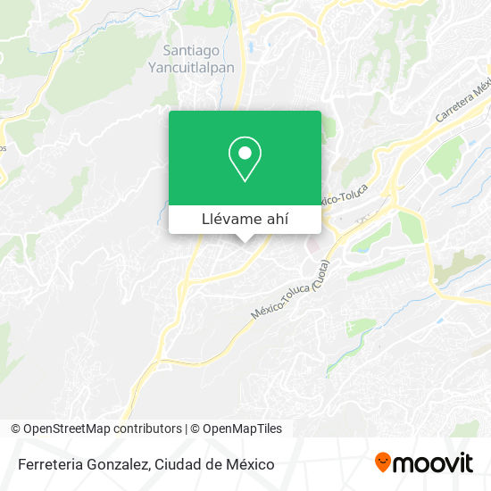 Mapa de Ferreteria Gonzalez