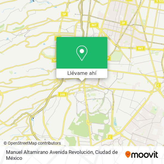 Mapa de Manuel Altamirano Avenida Revolución
