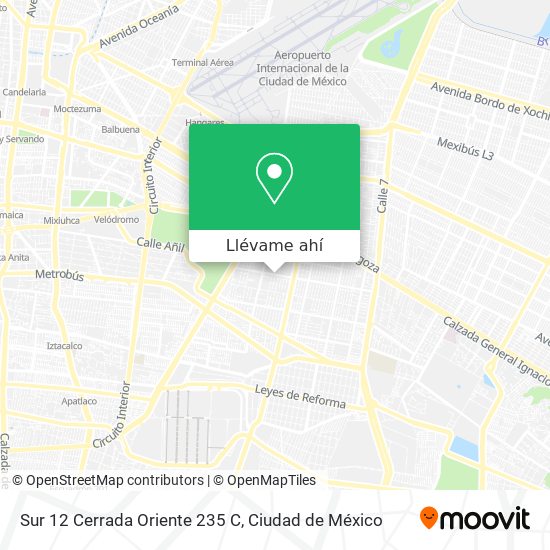 Cómo llegar a Sur 12 Cerrada Oriente 235 C en Venustiano Carranza en  Autobús o Metro?