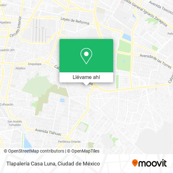 Mapa de Tlapalería Casa Luna