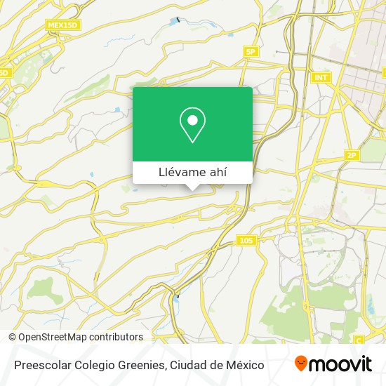 Mapa de Preescolar Colegio Greenies