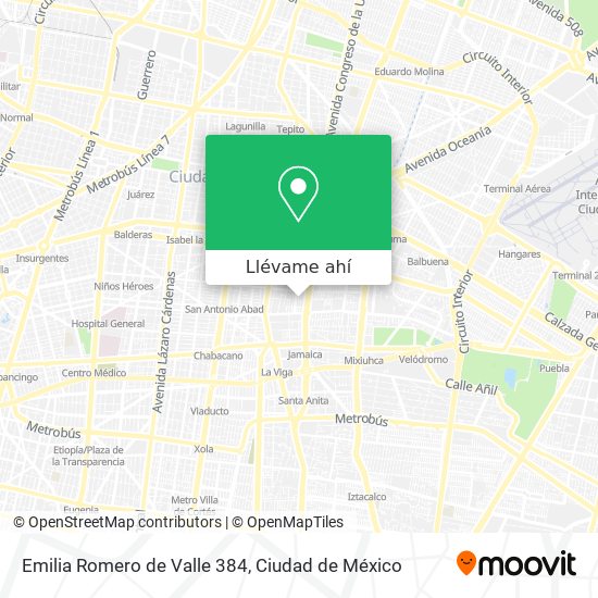 Mapa de Emilia Romero de Valle 384