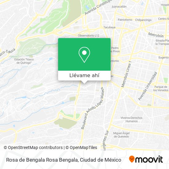 Mapa de Rosa de Bengala Rosa Bengala