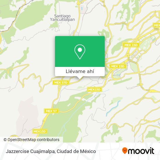 Mapa de Jazzercise Cuajimalpa