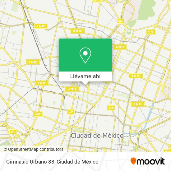 Mapa de Gimnasio Urbano 88