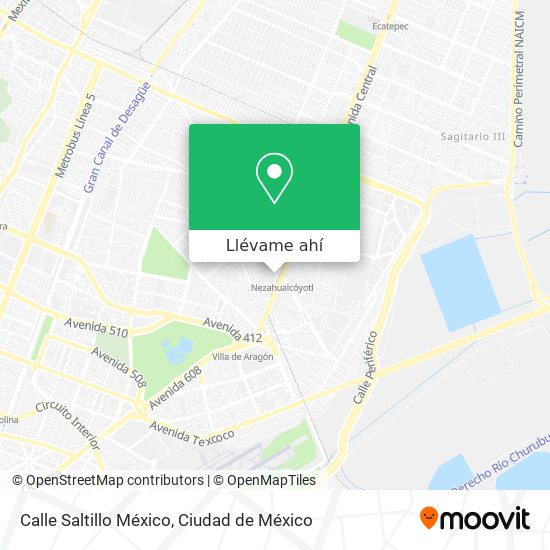 Mapa de Calle Saltillo México