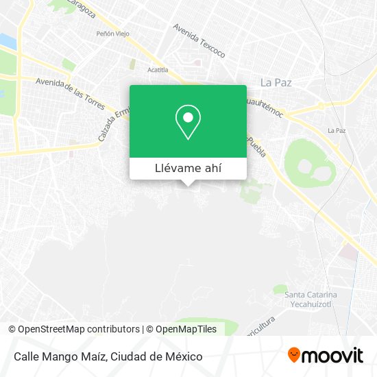 Mapa de Calle Mango Maíz