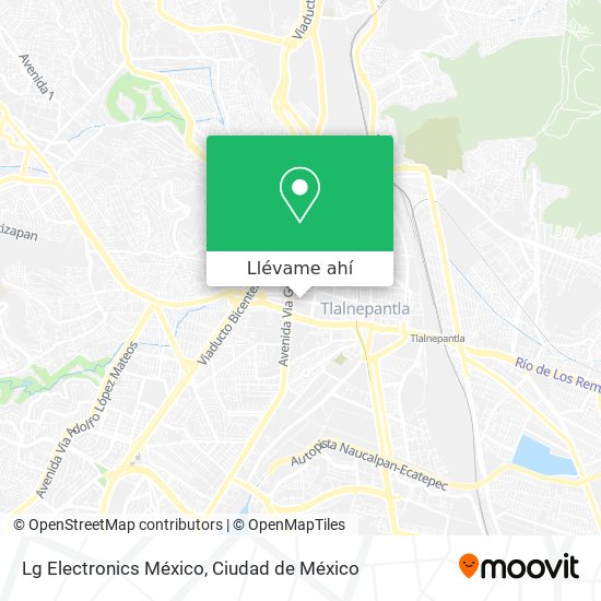 Mapa de Lg Electronics México