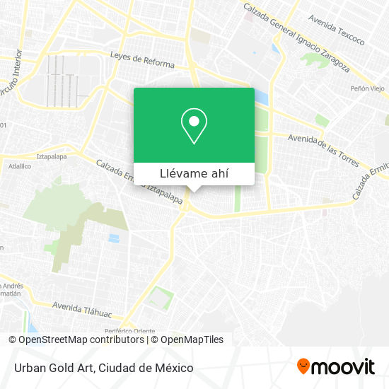 Mapa de Urban Gold Art