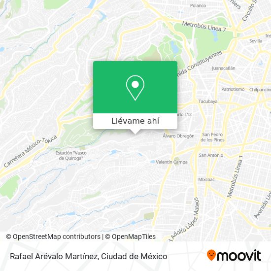 Mapa de Rafael Arévalo Martínez