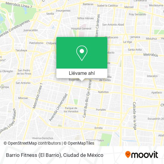 Mapa de Barrio Fitness (El Barrio)