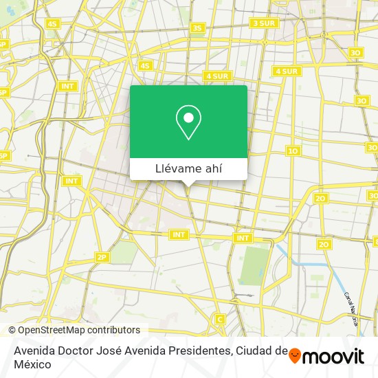 Mapa de Avenida Doctor José Avenida Presidentes