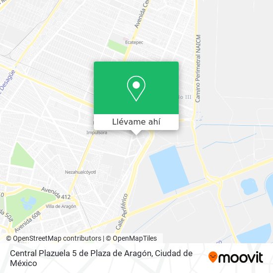 Mapa de Central Plazuela 5 de Plaza de Aragón