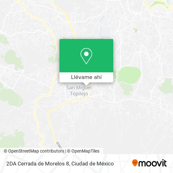 Mapa de 2DA Cerrada de Morelos 8