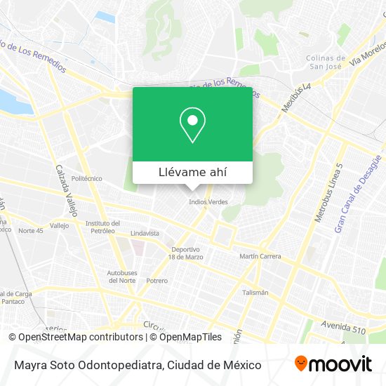 Mapa de Mayra Soto Odontopediatra
