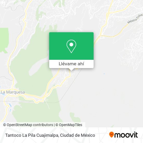 Mapa de Tantoco La Pila Cuajimalpa