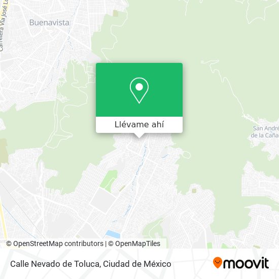 Mapa de Calle Nevado de Toluca