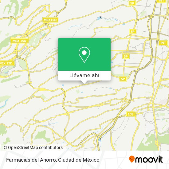 Mapa de Farmacias del Ahorro