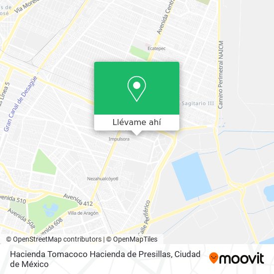 Mapa de Hacienda Tomacoco Hacienda de Presillas