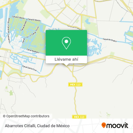 Mapa de Abarrotes Citlalli