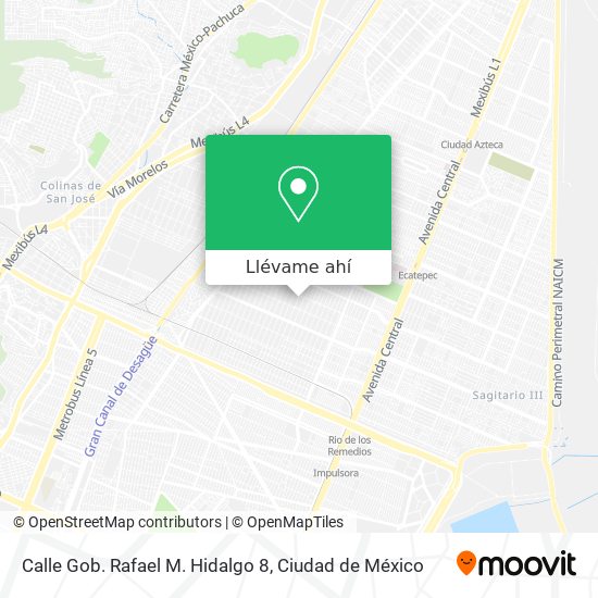 Mapa de Calle Gob. Rafael M. Hidalgo 8