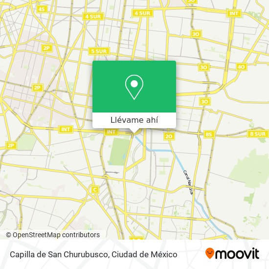 Mapa de Capilla de San Churubusco