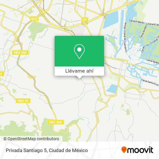 Mapa de Privada Santiago 5