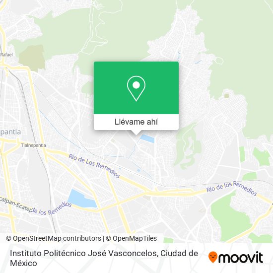 Mapa de Instituto Politécnico José Vasconcelos