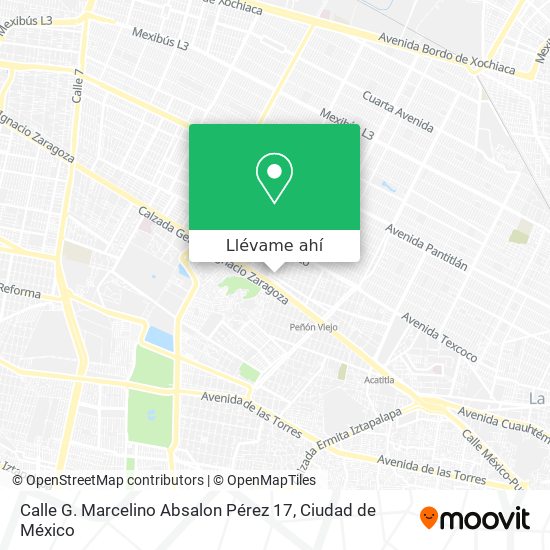 Mapa de Calle G. Marcelino Absalon Pérez 17