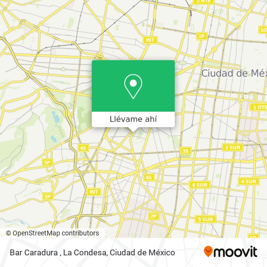 Mapa de Bar Caradura , La Condesa