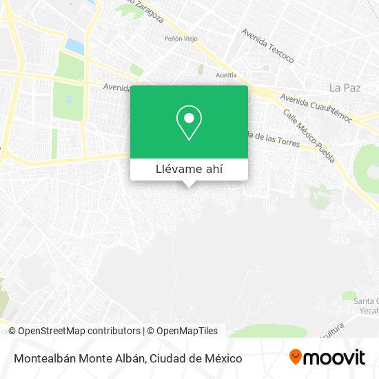 Mapa de Montealbán Monte Albán