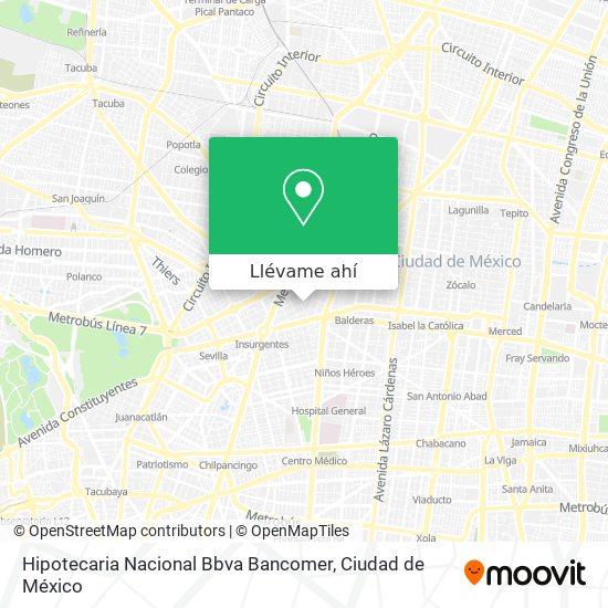 Mapa de Hipotecaria Nacional Bbva Bancomer