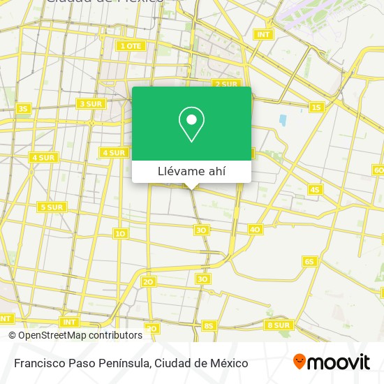 Mapa de Francisco Paso Península