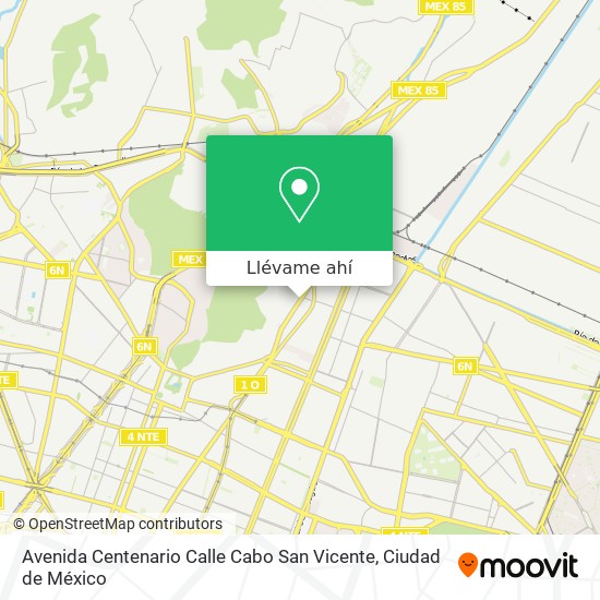 Mapa de Avenida Centenario Calle Cabo San Vicente