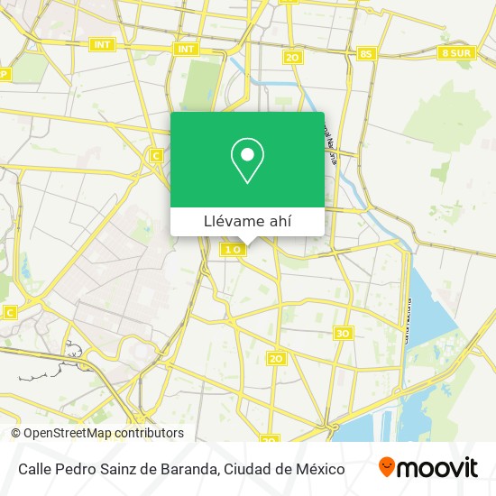 Mapa de Calle Pedro Sainz de Baranda