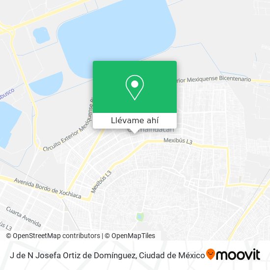 Mapa de J de N Josefa Ortiz de Domínguez