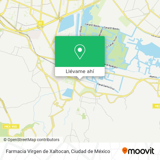 Mapa de Farmacia Virgen de Xaltocan