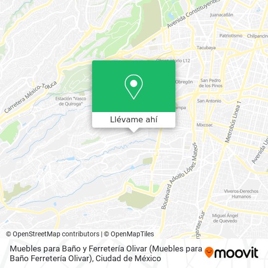 Mapa de Muebles para Baño y Ferretería Olivar