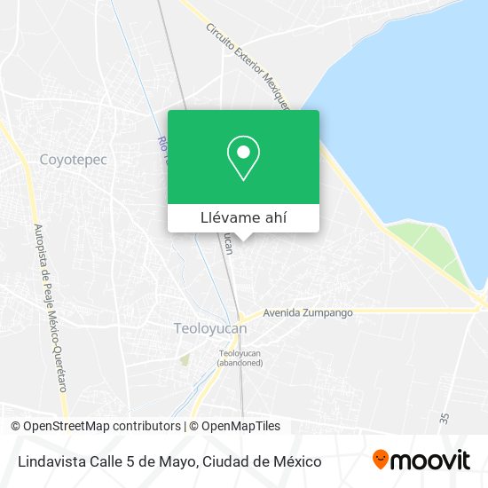 Cómo llegar a Lindavista Calle 5 de Mayo en Coyotepec en Autobús?