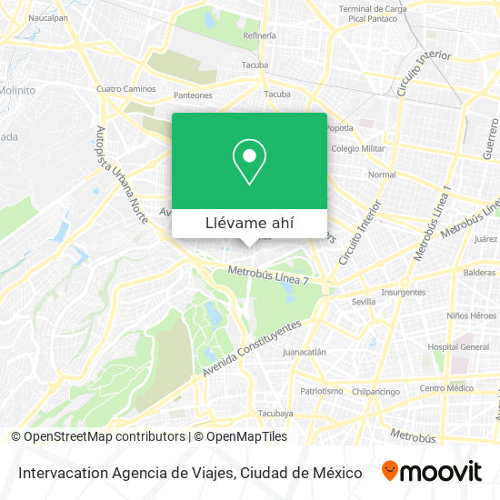 Mapa de Intervacation Agencia de Viajes