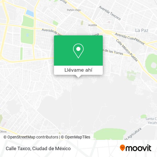 Mapa de Calle Taxco