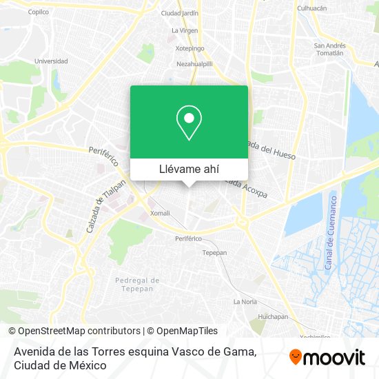 Mapa de Avenida de las Torres esquina Vasco de Gama