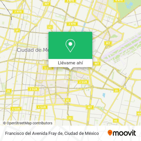 Mapa de Francisco del Avenida Fray de