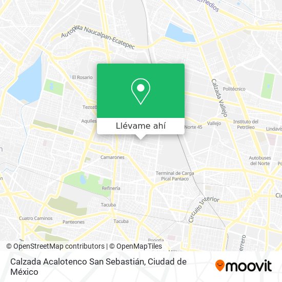 Mapa de Calzada Acalotenco San Sebastián