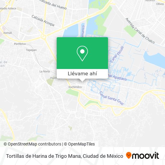 Mapa de Tortillas de Harina de Trigo Mana