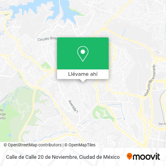 Cómo llegar a Calle de Calle 20 de Noviembre en Nicolás Romero en Autobús?