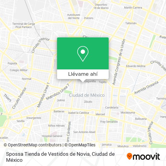 Cómo llegar a Spossa Tienda de Vestidos de Novia en Azcapotzalco en Autobús  o Metro?