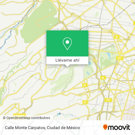 Mapa de Calle Monte Cárpatos
