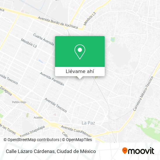 Mapa de Calle Lázaro Cárdenas
